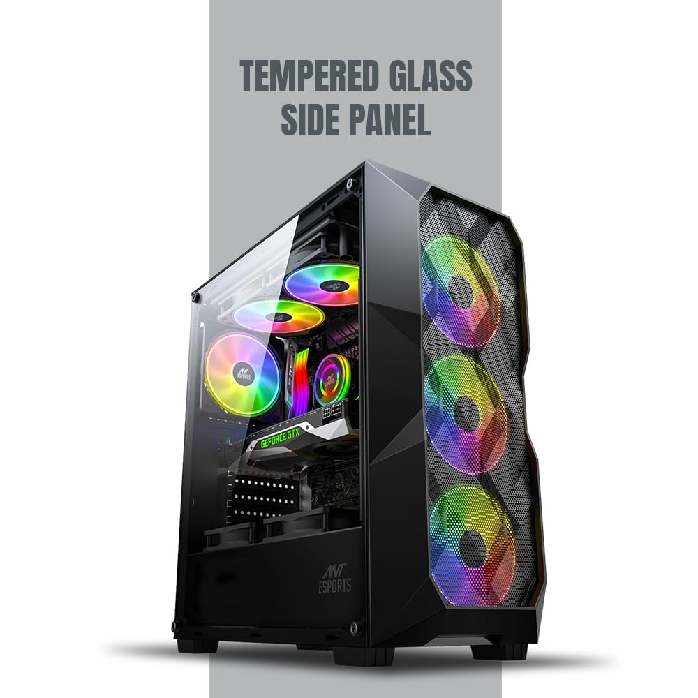 Ant Esports ICE-300 Mesh V2 Mid Tower Gaming Cabinet - Image 11