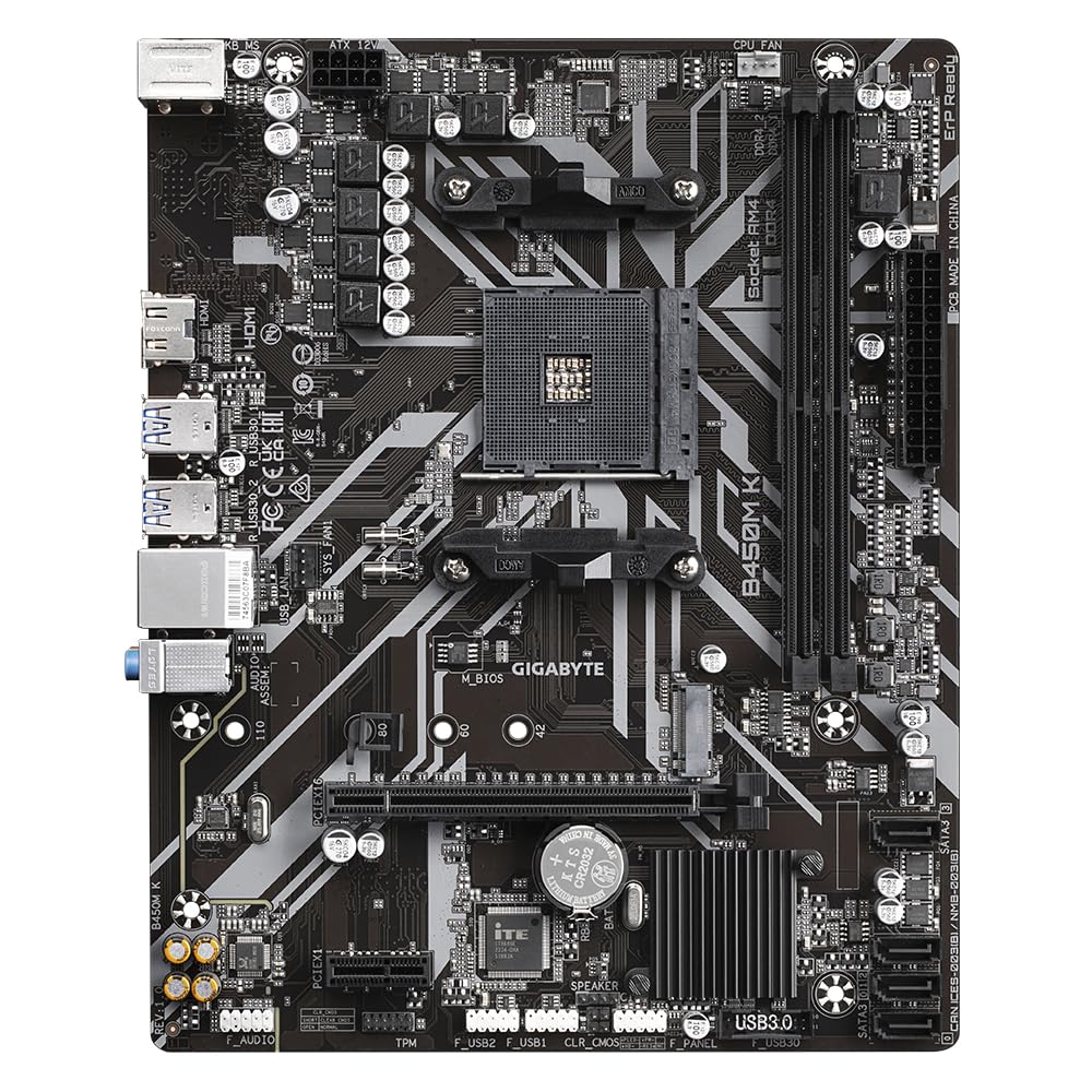 Gigabyte B450M K Motherboard - Image 5
