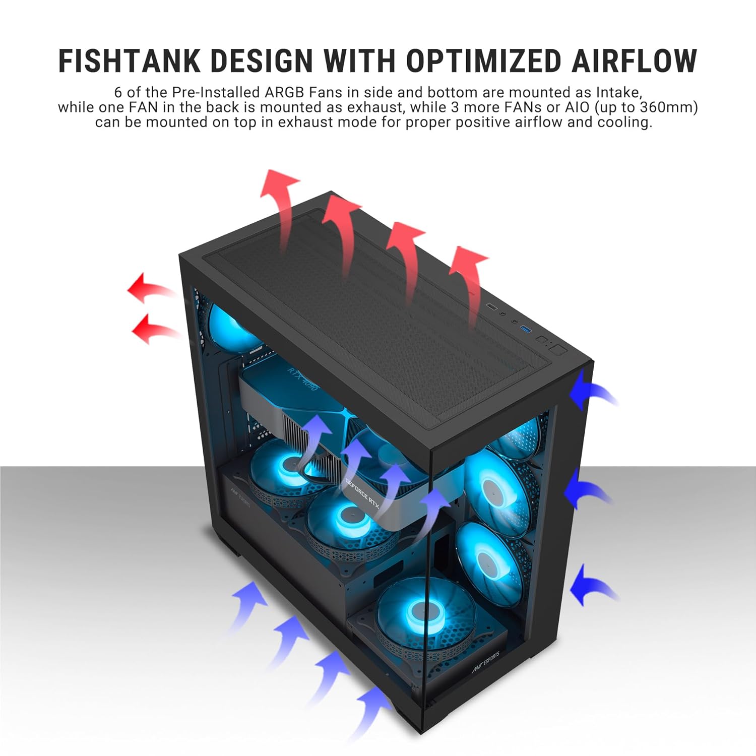 Ant Esports Crystal X7 Cabinet - Image 6
