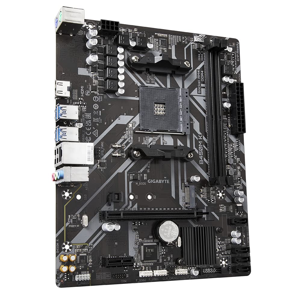Gigabyte B450M K Motherboard - Image 4