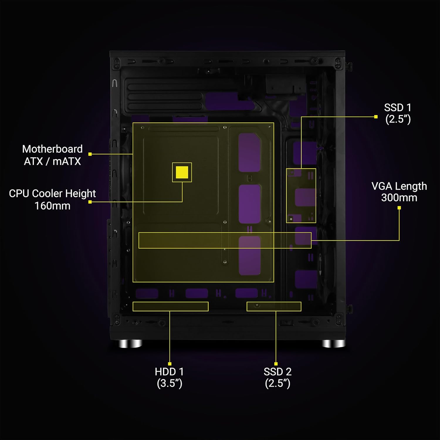 Zebronics Zeb-Cronus Premium Gaming Cabinet - Image 4
