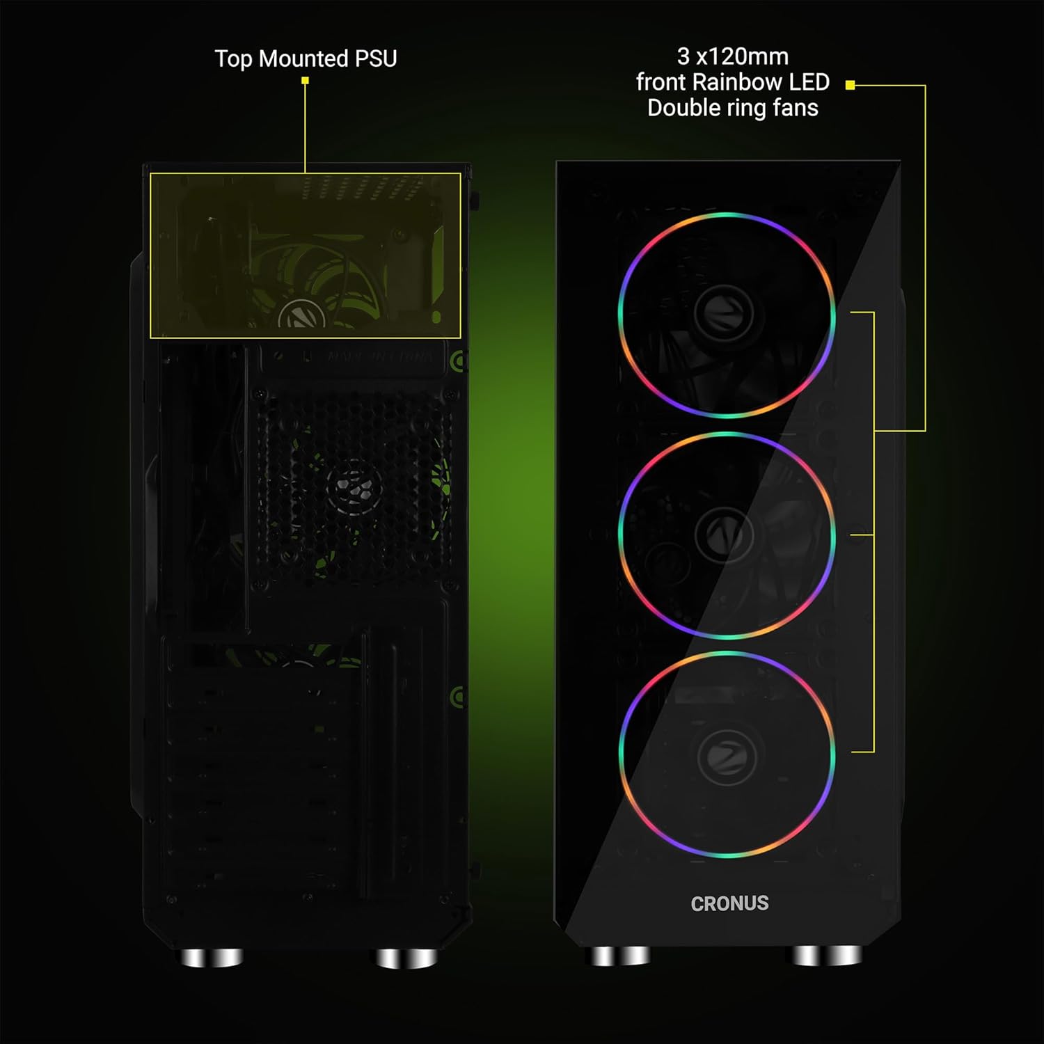 Zebronics Zeb-Cronus Premium Gaming Cabinet - Image 3